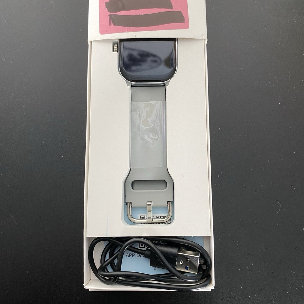 Fit Fitness Tracker/Smart Watch Gray For iPhone Or Android - Picture 3 of 3